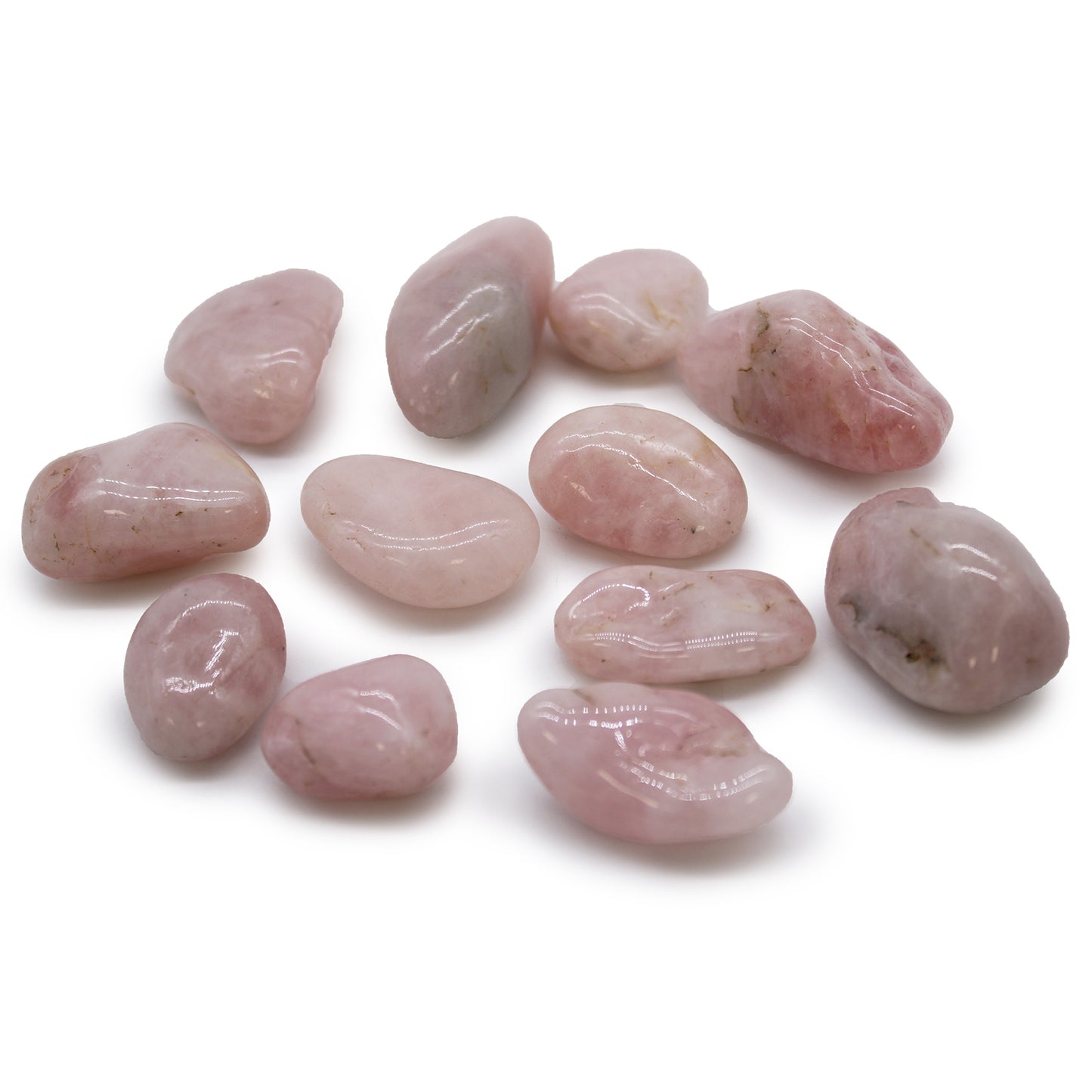 Rose Quartz African Tumble Stones – Medium | 12-Pack