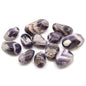Chevron Amethyst African Tumble Stones – Medium | 12-Pack