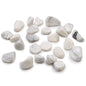 White Howlite African Tumble Stones – Small | 24-Pack