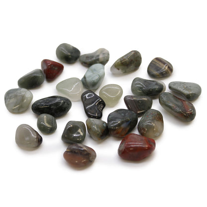 Bloodstone African Tumble Stones – Small | 24-Pack