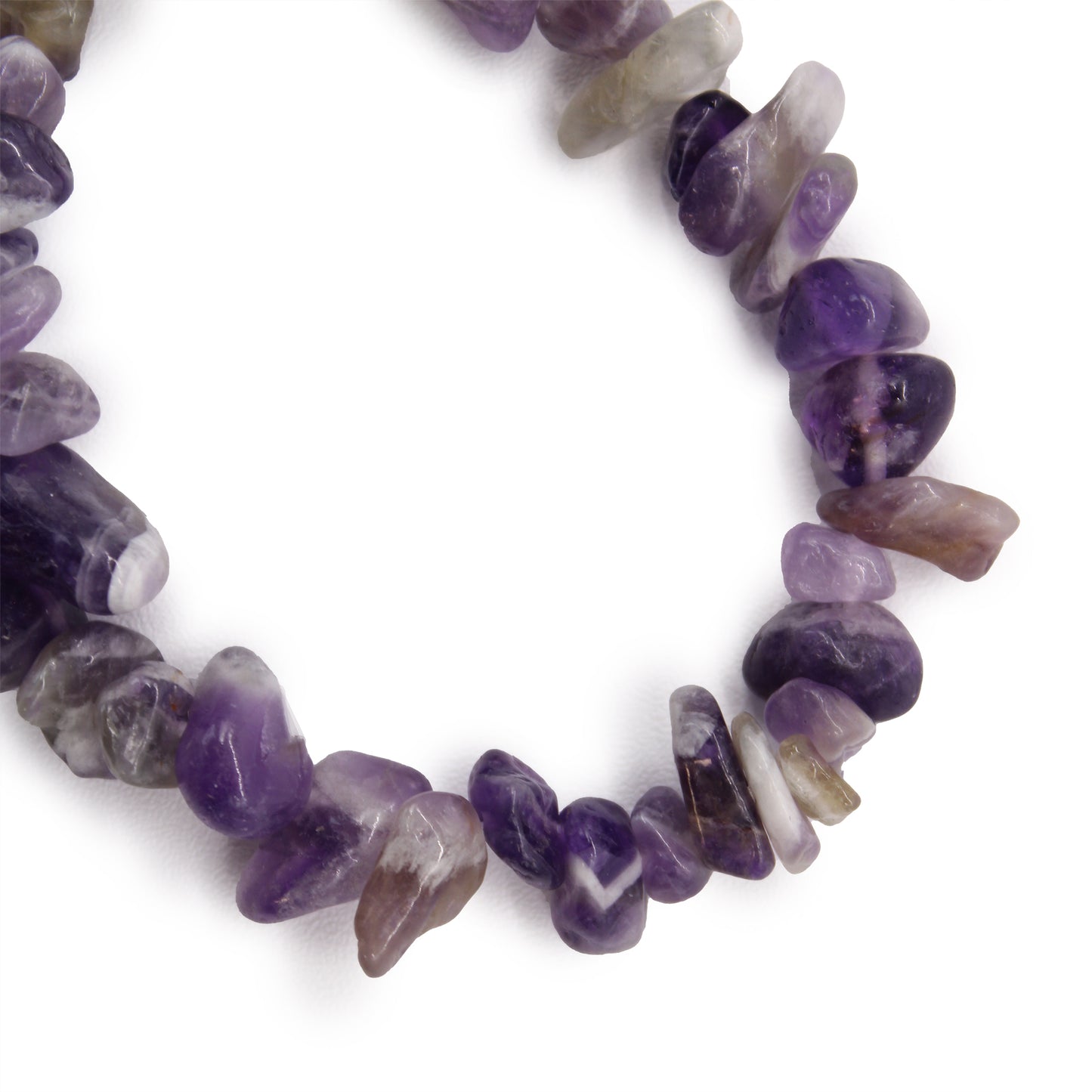 Gemstone Chip Bracelet – Amethyst | Elastic Fit