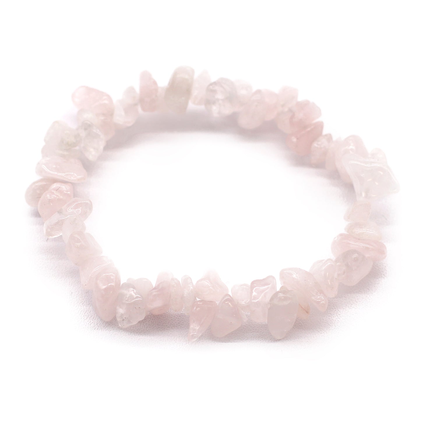 Gemstone Chip Bracelet – Rose Quartz | Elastic Fit