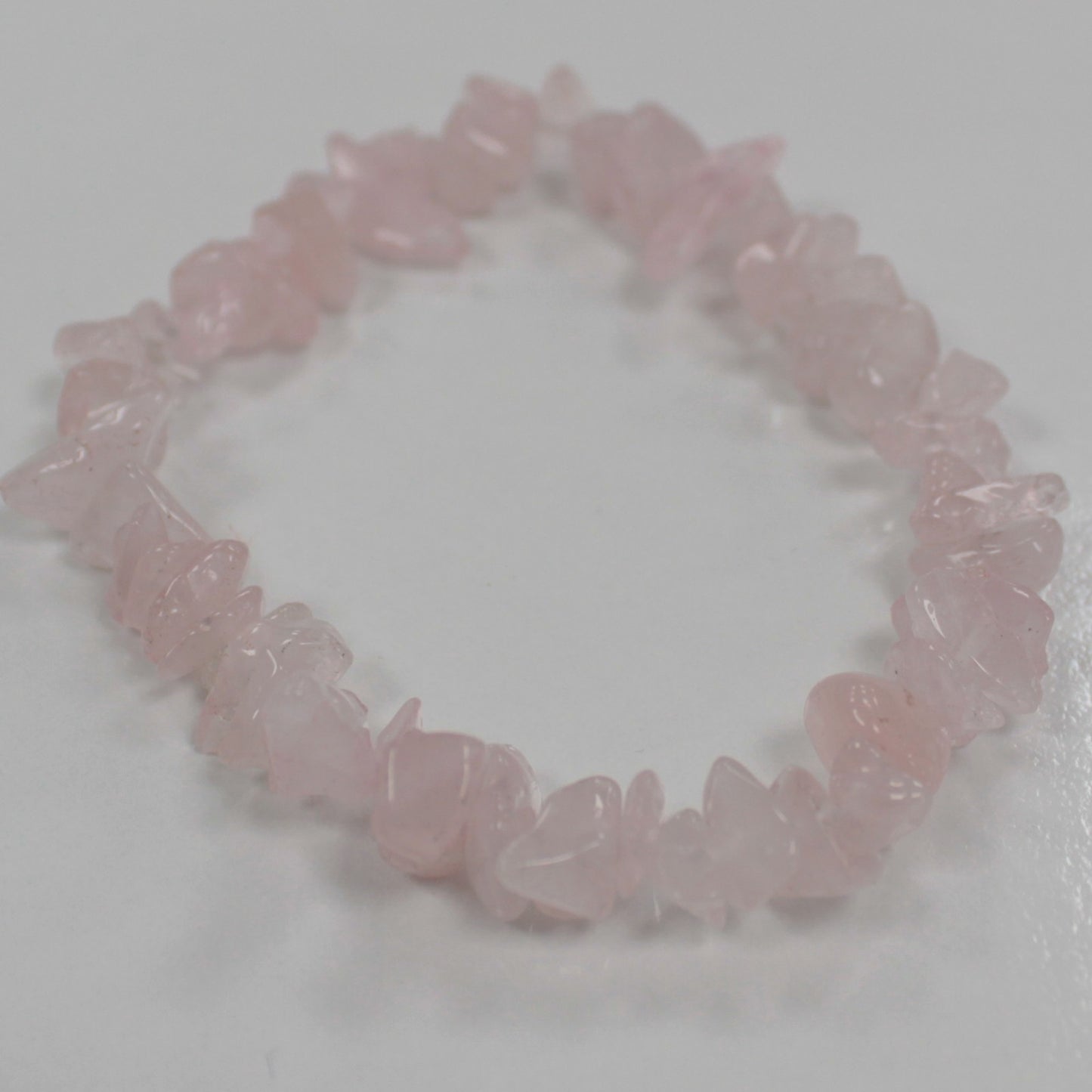 Gemstone Chip Bracelet – Rose Quartz | Elastic Fit
