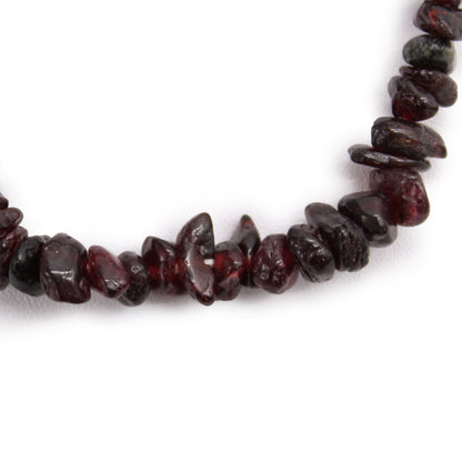 Gemstone Chip Bracelet – Blood Garnet | Elastic Fit