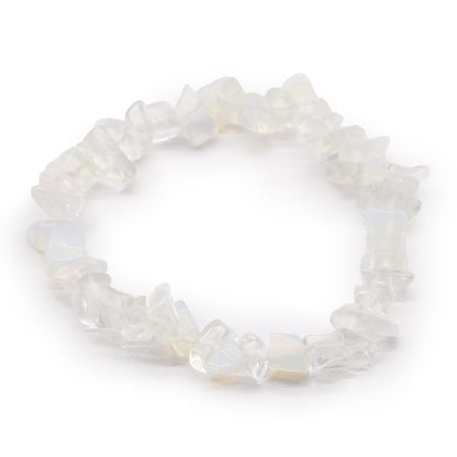 Gemstone Chip Bracelet – Opalite | Elastic Fit