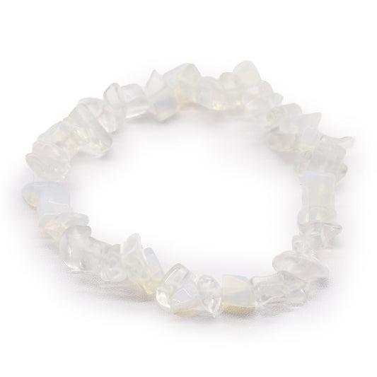 Gemstone Chip Bracelet – Opalite | Elastic Fit