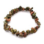 Gemstone Chip Bracelet – Green Jasper | Elastic Fit