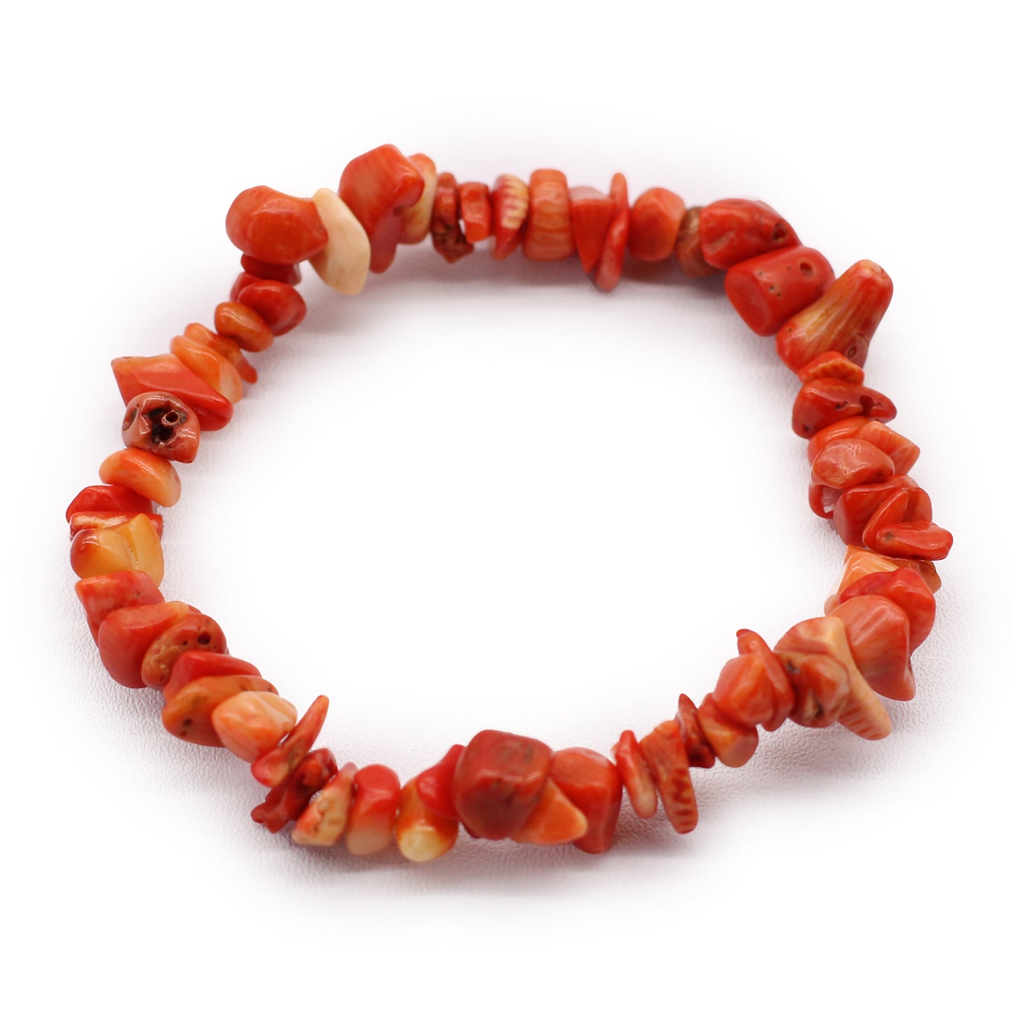 Gemstone Chip Bracelet – Coralite | Elastic Fit