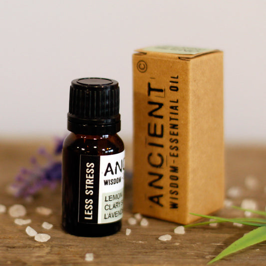 Less Stress Essential Oil Blend – 10ml | Clary Sage, Lemon & Lavender