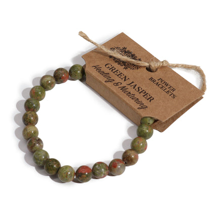 Power Gemstone Bracelet – Green Jasper | Healing & Nurturing