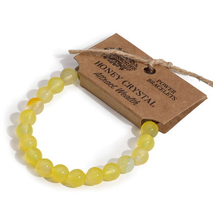 Power Gemstone Bracelet – Honey Crystal | Attract Wealth