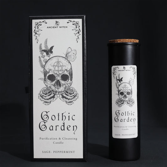 Gothic Garden Ancient Witch Ritual Candle – 700g | Cleansing & Purification