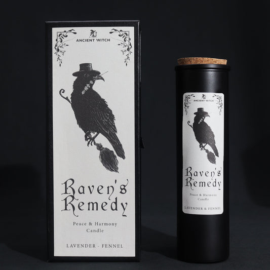 Raven’s Remedy Ancient Witch Ritual Candle – 700g | Peace & Emotional Healing