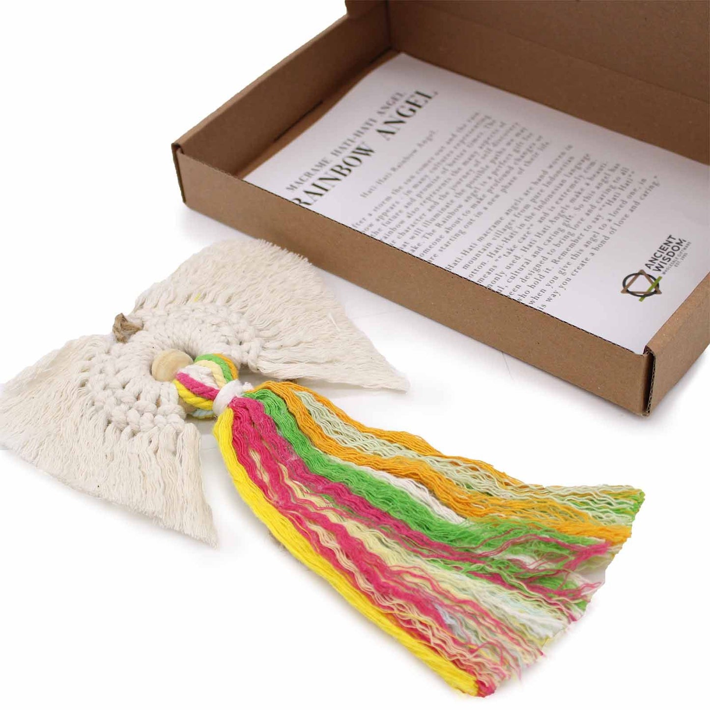 Hati-Hati Macrame Angel – Rainbow | Hand Woven from Pure Indonesian Cotton