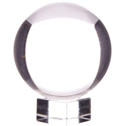 Crystal Ball on Stand - 200mm | High Quality Optical Glass