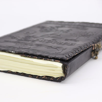 Large Book of Shadows – Black | 200 Deckle-Edge Pages