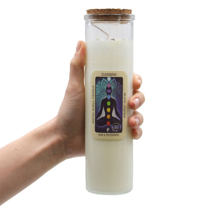 Magic Spell Candle - Friendship | Soy Wax with Moss Agate Gemstones & Velvet Moon Fragrance