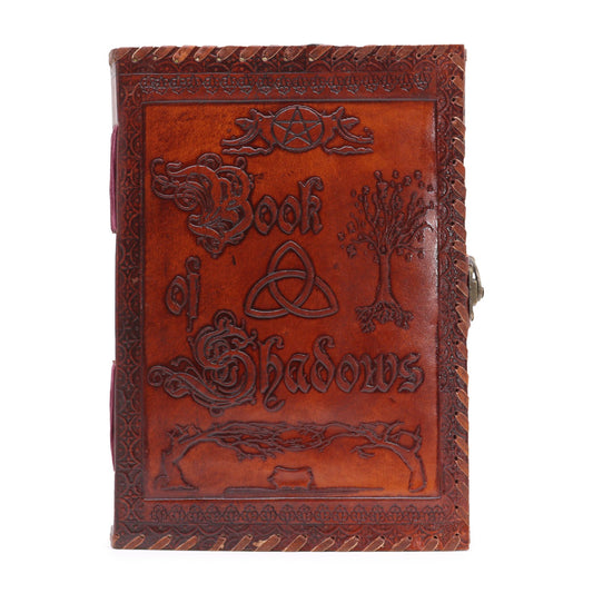 Large Book of Shadows – Dark Tan | 200 Deckle-Edge Pages