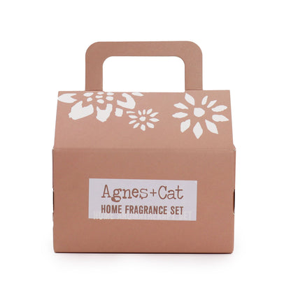 Agnes & Cat Fragrance Gift Set – Moroccan | Oil Burner, Wax Melts & Tealight