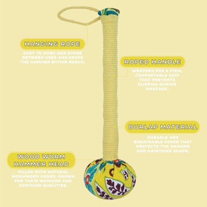 Wormwood Massage Hammer – Lemon | TCM Tapping Therapy