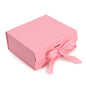 Pink Luxe Gift Box – Medium | Flat-Pack Rigid Box with Ribbon Closure