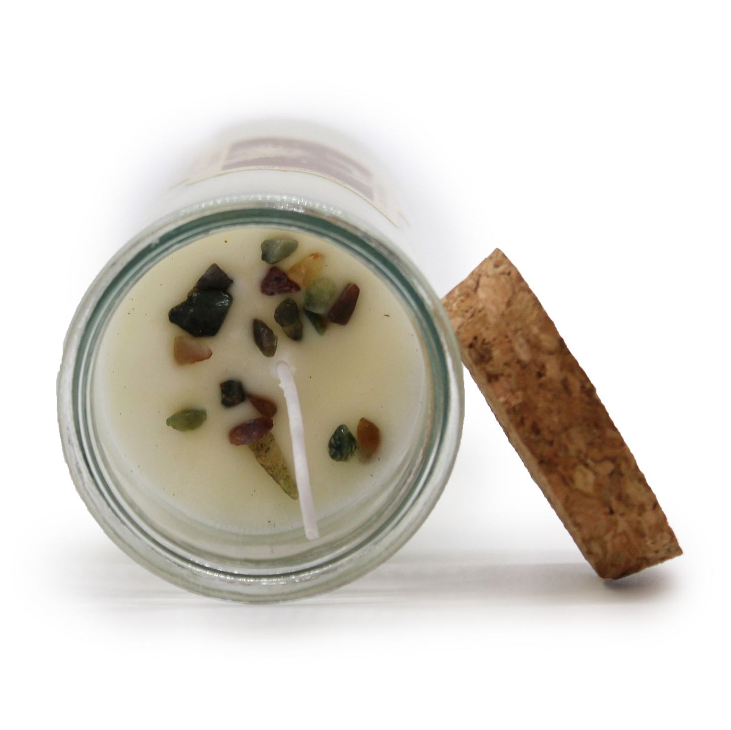 Magic Spell Candle - Friendship | Soy Wax with Moss Agate Gemstones & Velvet Moon Fragrance
