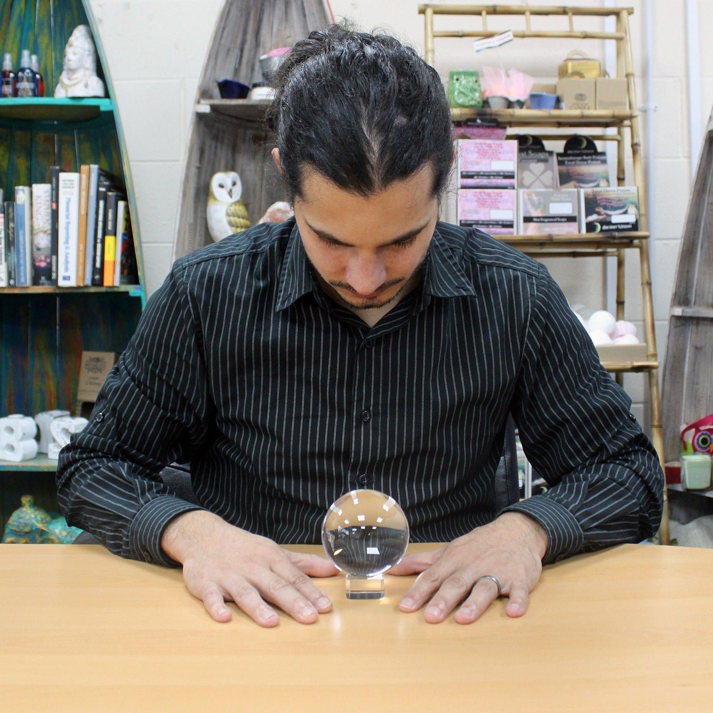Crystal Ball on Stand - 80mm | High Quality Optical Glass