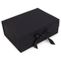 Black Luxe Gift Box – Extra Large | Flat-Pack Rigid Box with Ribbon Closure