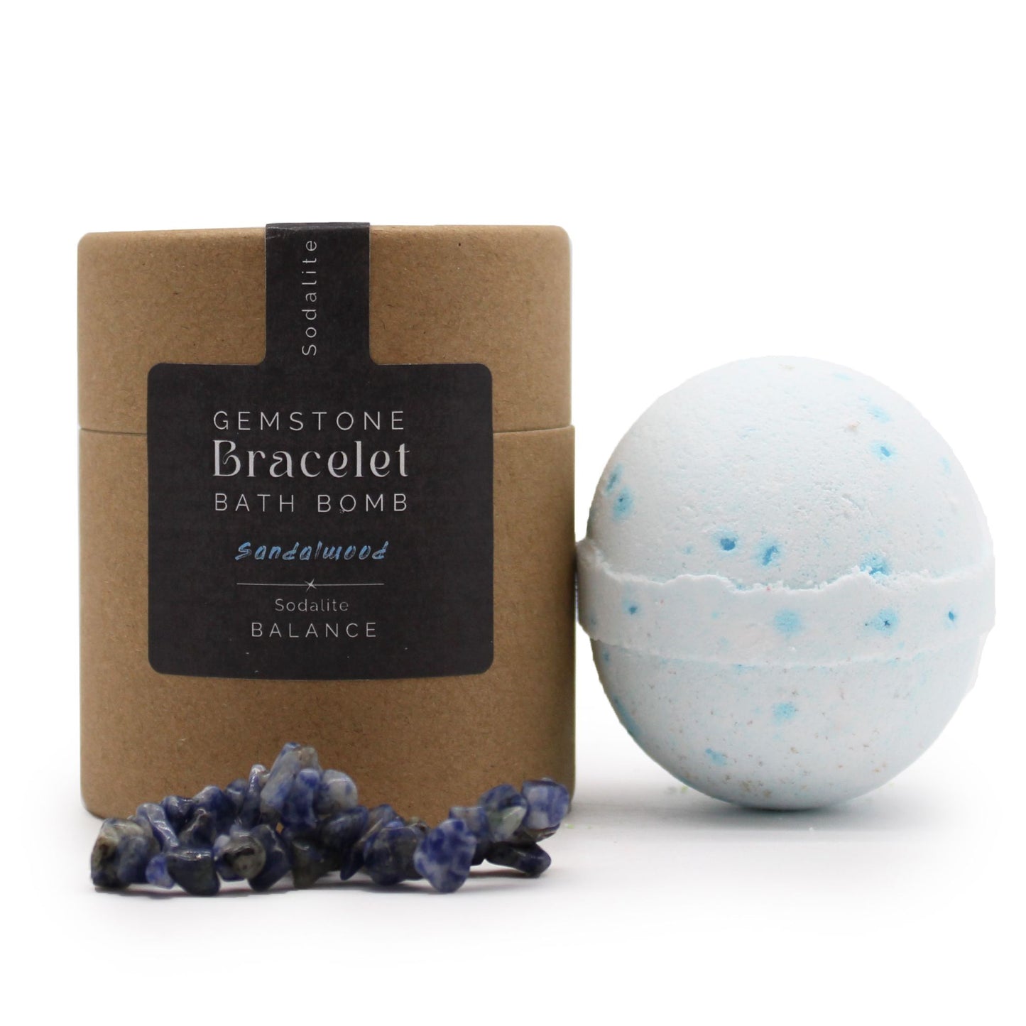 Gemstone Bracelet Bath Bomb – Sodalite | Sandalwood & Shea Butter