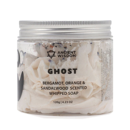 Halloween Whipped Soap – Ghost | Bergamot, Orange & Sandalwood Fragrance