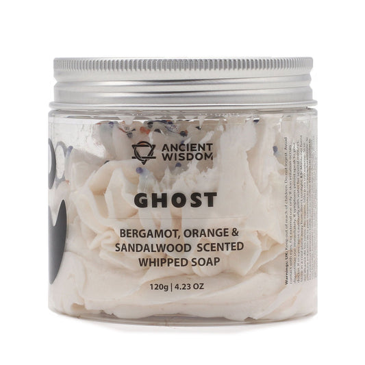 Halloween Whipped Soap – Ghost | Bergamot, Orange & Sandalwood Fragrance