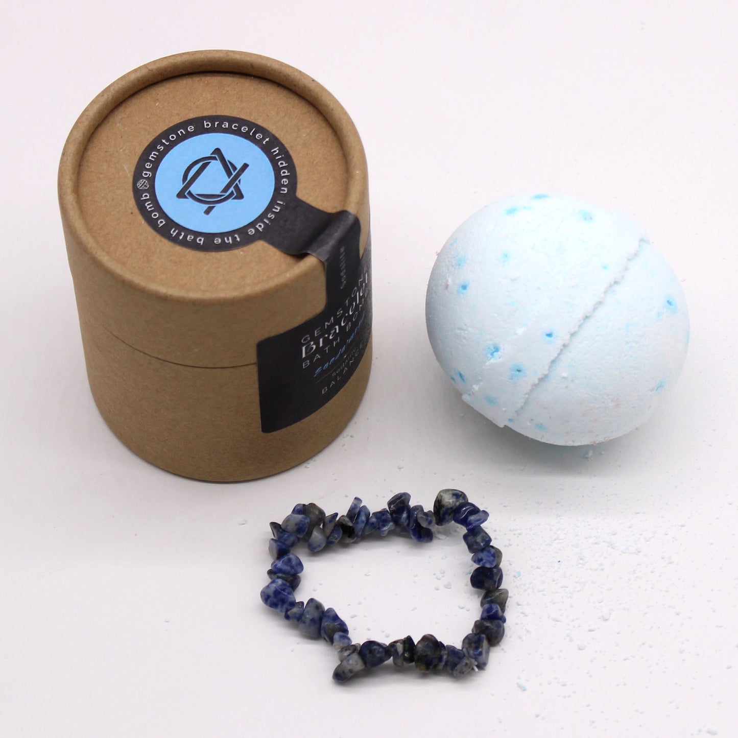 Gemstone Bracelet Bath Bomb – Sodalite | Sandalwood & Shea Butter