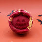 Halloween Bath Bomb – Red & Orange Carved Pumpkin | Aniseed Fragrance