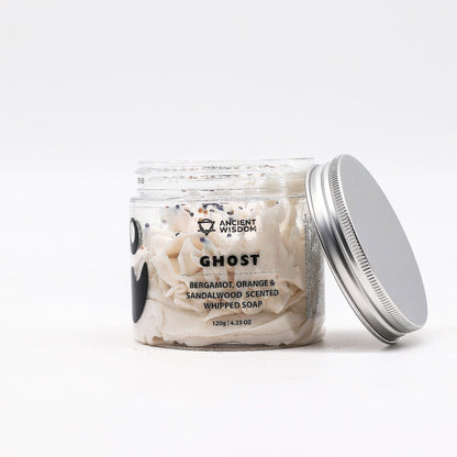 Halloween Whipped Soap – Ghost | Bergamot, Orange & Sandalwood Fragrance