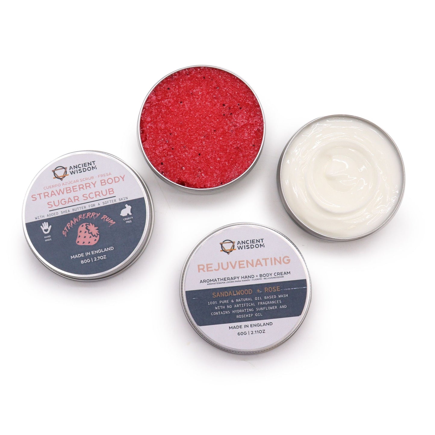 Self Care Kit  – Serenity Essential | Sugar Scrub, Body Cream, Bath Salts & Facial Serum