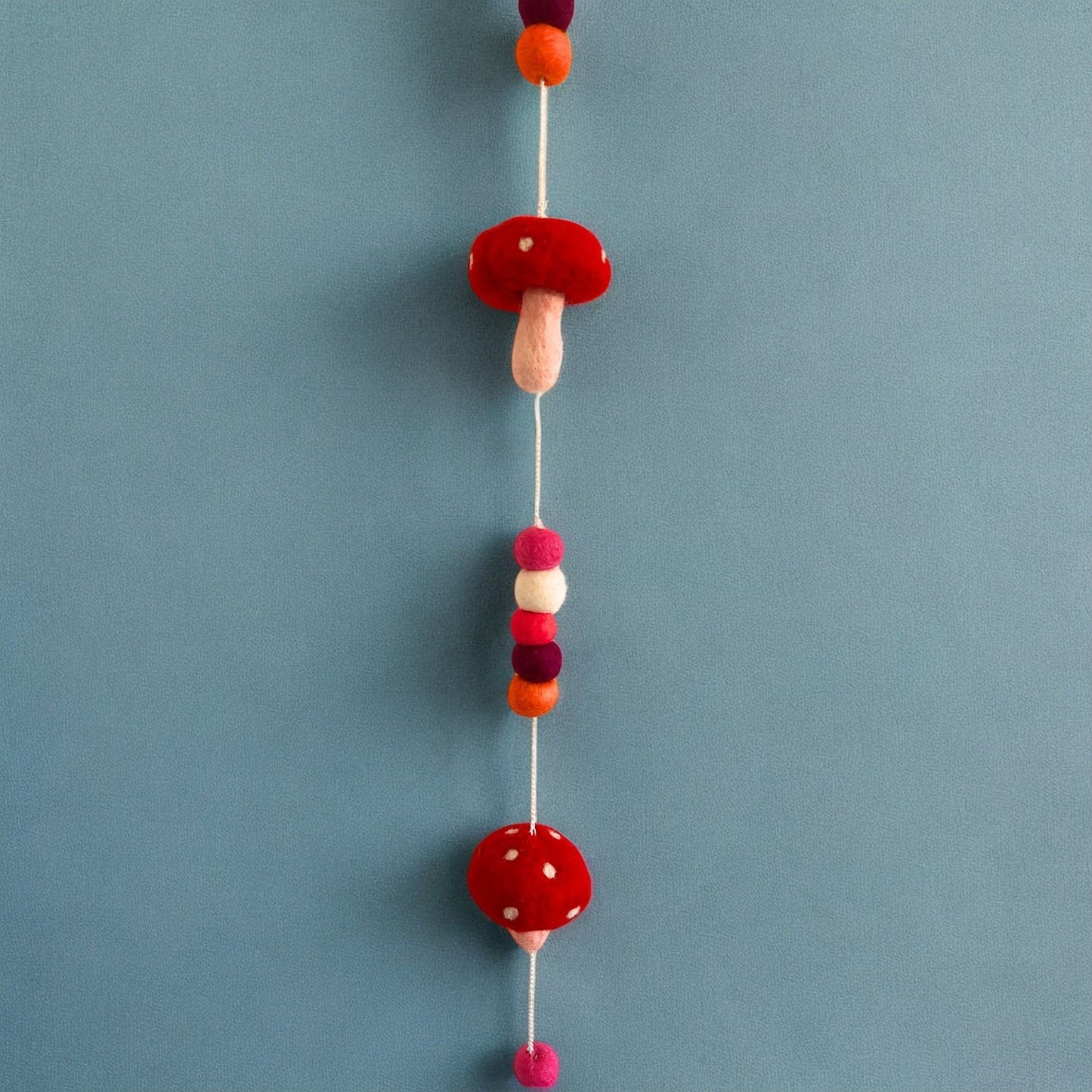 Felt Wall Hanging – Red Mushrooms | Sustainable Sourced Materials