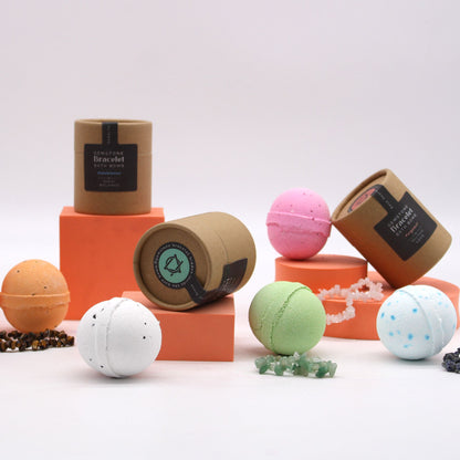 Gemstone Bracelet Bath Bomb – Rose Quartz | Bergamot & Shea Butter