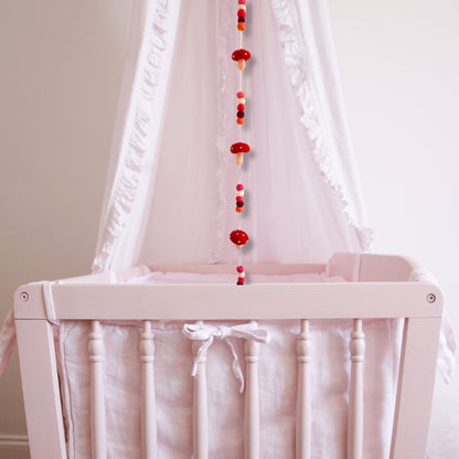 Felt Wall Hanging – Red Mushrooms | Sustainable Sourced Materials