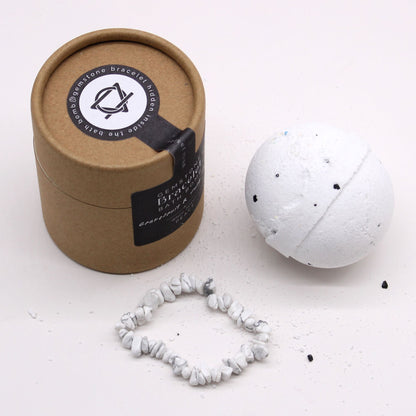Gemstone Bracelet Bath Bomb – White Jasper | Grapefruit, Ylang Ylang & Shea Butter