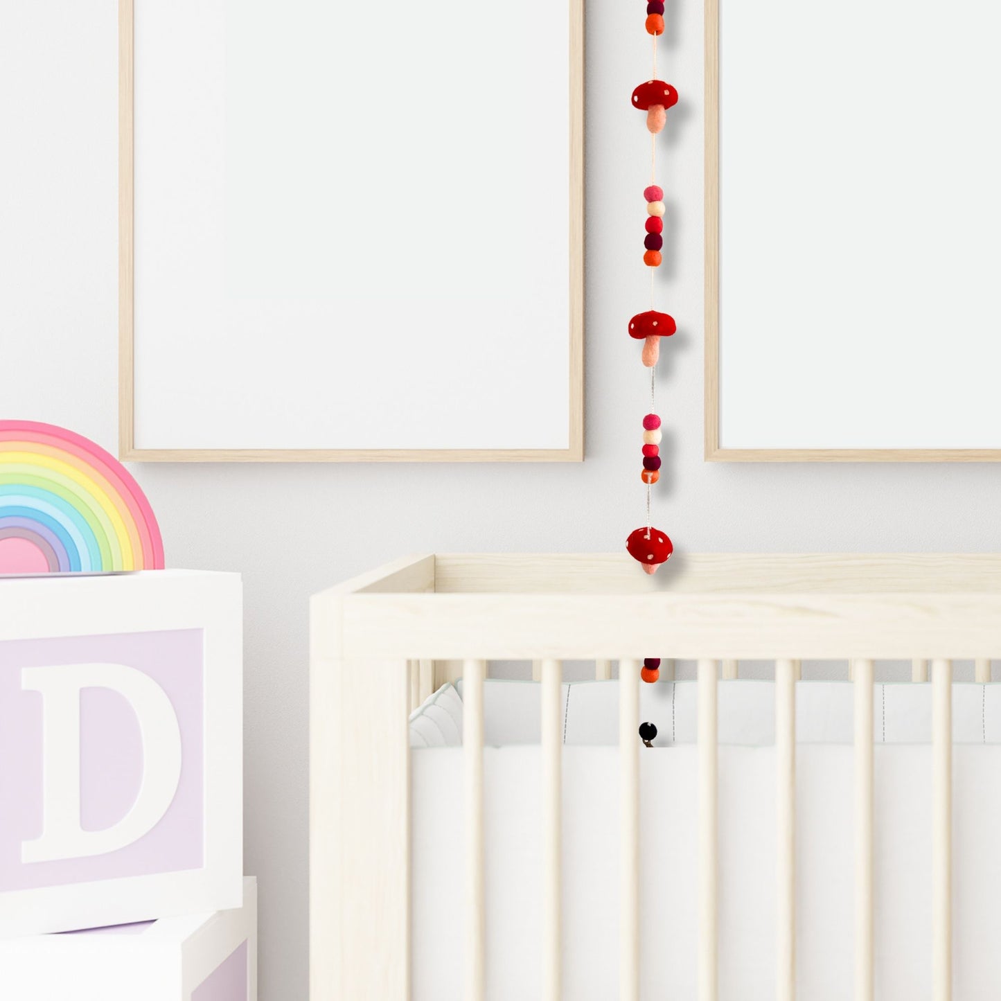 Felt Wall Hanging – Red Mushrooms | Sustainable Sourced Materials