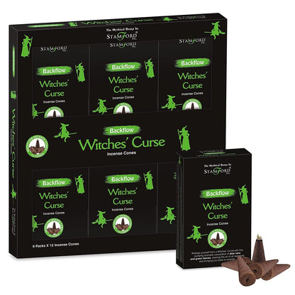 Stamford Mythical Backflow Incense Cones – Witches' Curse | Pack of 12