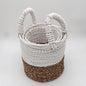 White Seagrass Basket Set – Set of 3  | Handmade & Eco-friendly