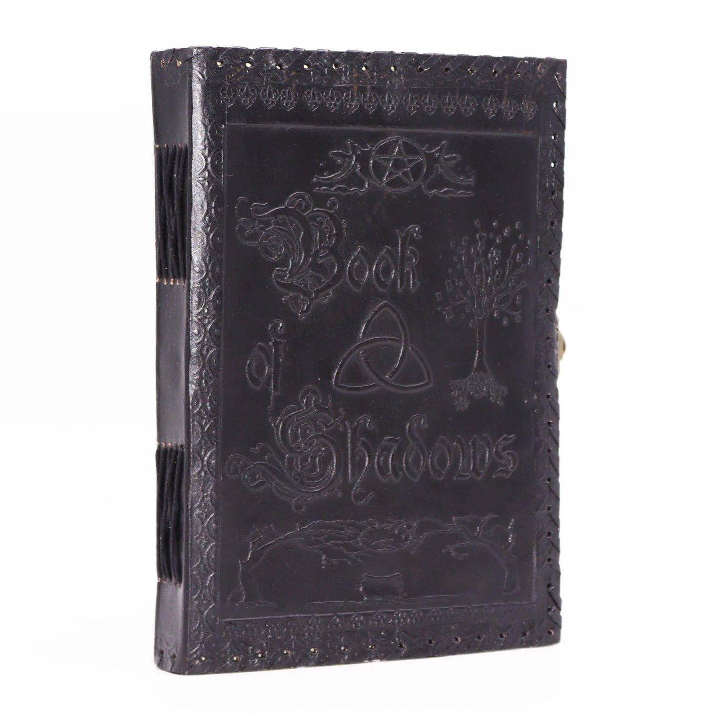 Large Book of Shadows – Black | 200 Deckle-Edge Pages