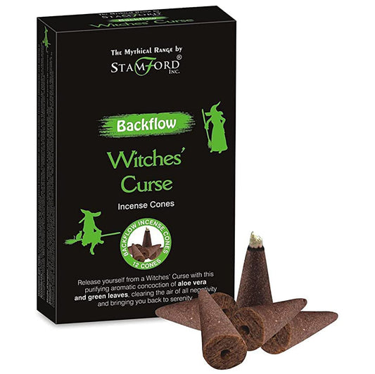 Stamford Mythical Backflow Incense Cones – Witches' Curse | Pack of 12