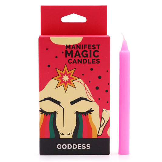 Manifest Magic Candles – Pink Goddess | Pack of 12