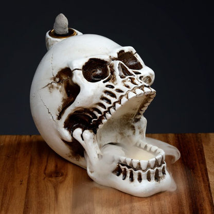 Backflow Incense Burner – Skull Open Mouth | Halloween Decor