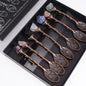 Ancient Witch Gemstone Spoons – Bronze | Set of 7