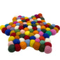 Felt Ball Multicolour Placemat – Star | Handmade in Nepal