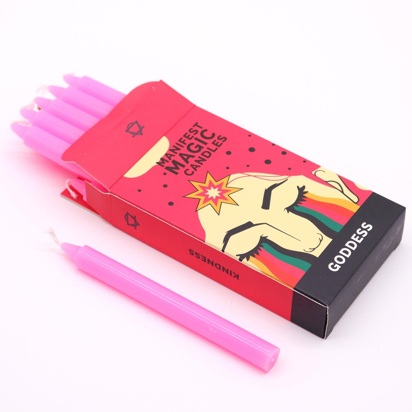 Manifest Magic Candles – Pink Goddess | Pack of 12
