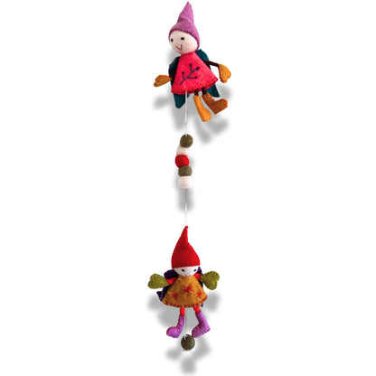 Felt Wall Hanging – Fairy Angels | Sustainable Sourced Materials